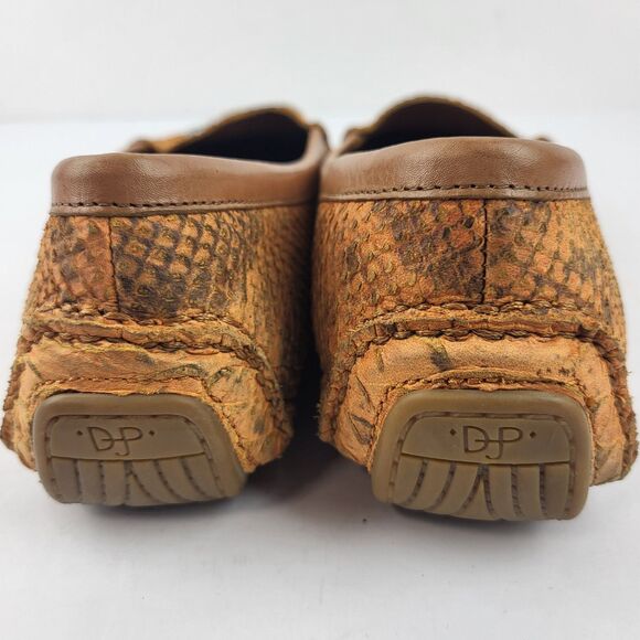 Donald J Pliner Mystic Beaded Flats Snakeskin Embellished Loafers Size 10M - Picture 4 of 11